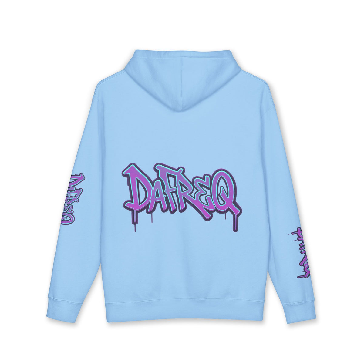 Blue DaFREQ Unisex Heavyweight Hooded Sweatshirt