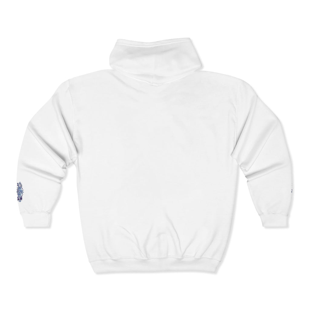 Zip Hoodie with Small DaFREQ Crest - Full-Zip Sweatshirt