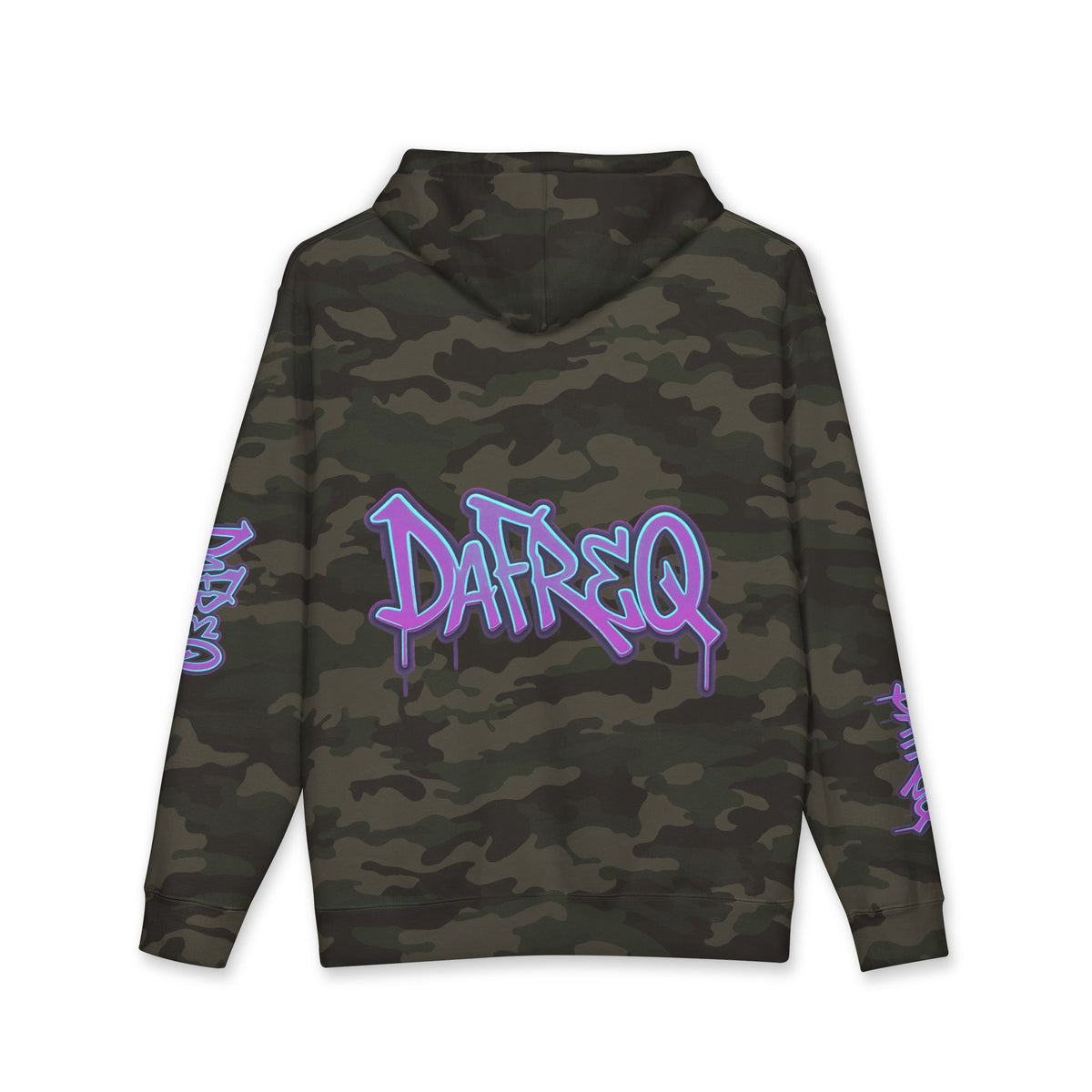 Blue DaFREQ Unisex Heavyweight Hooded Sweatshirt