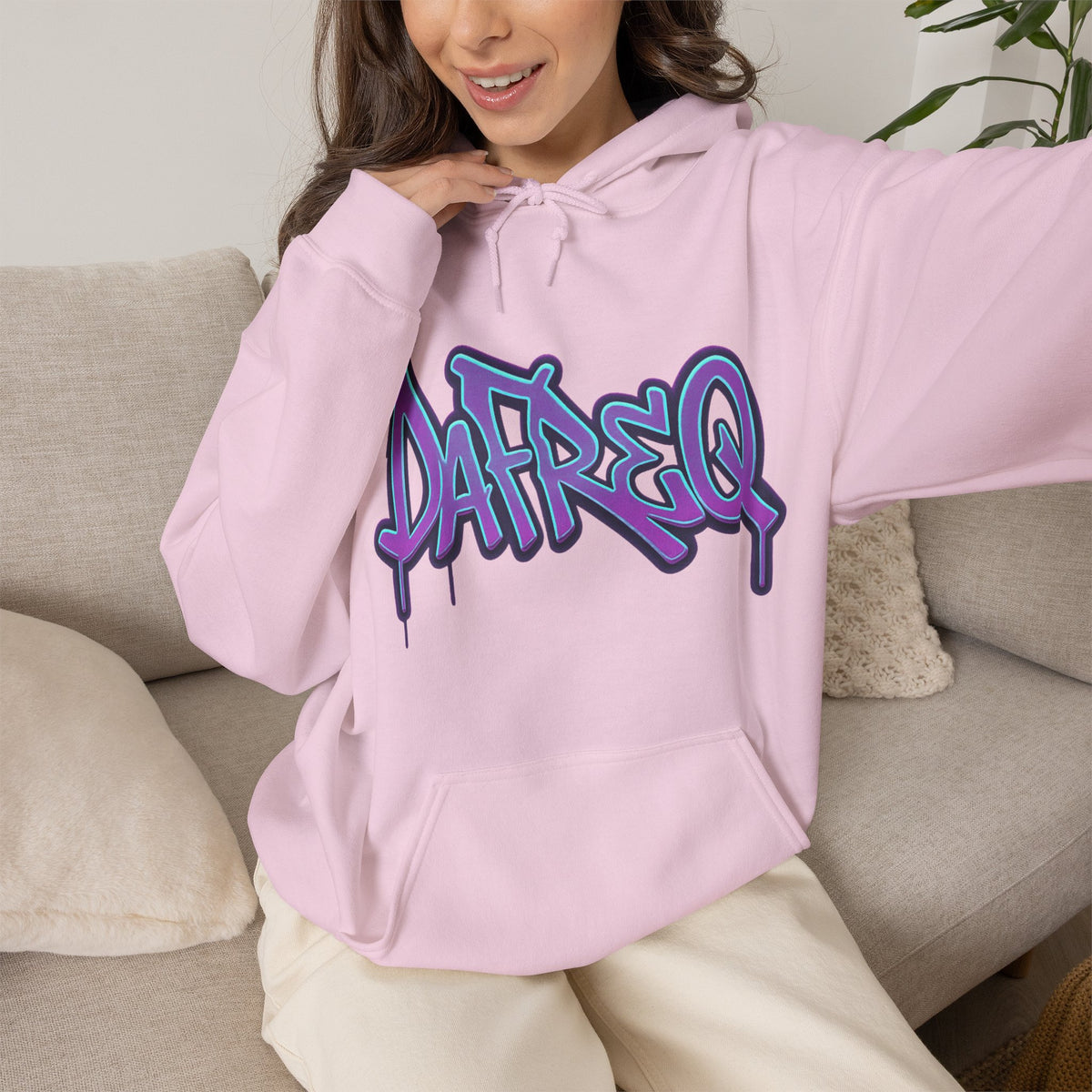 Graffiti 'DATREQ' Hoodie