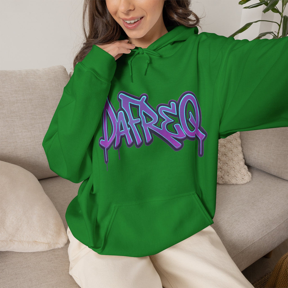 Graffiti 'DATREQ' Hoodie