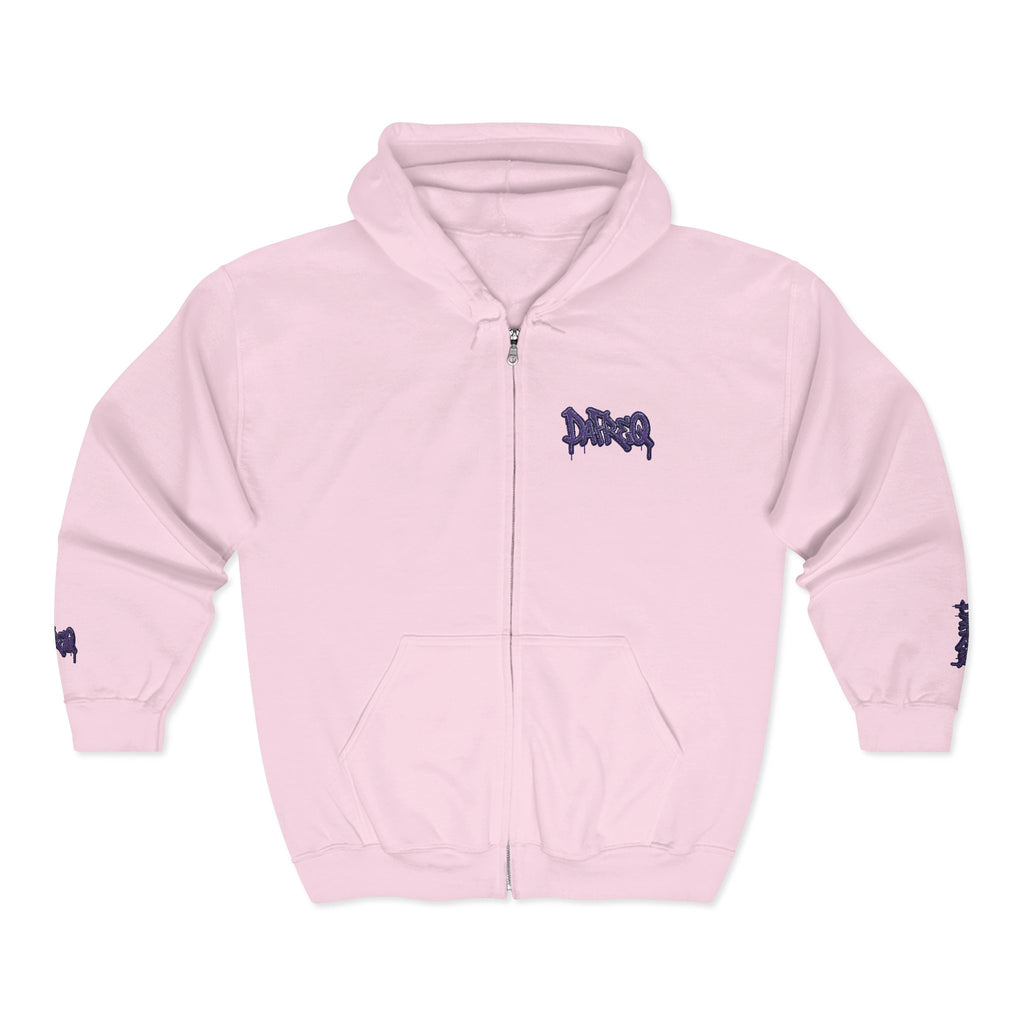Zip Hoodie with embroidered DaFREQ Crest