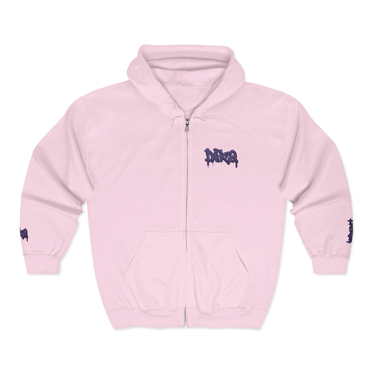 Zip Hoodie with embroidered DaFREQ Crest