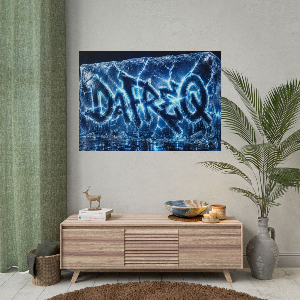 Rolled Poster — Iced Lightning Graffiti "DaFREQ" Art Print