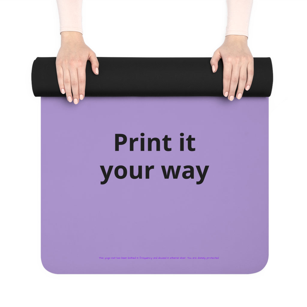 Rubber Yoga Mat Graffiti "DaFREQ"  Non‑Slip Exercise Mat - DPG