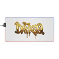 Gaming Mouse Pad GOLD Graffiti "DAFREQ" Extended Desk Mat for Studios