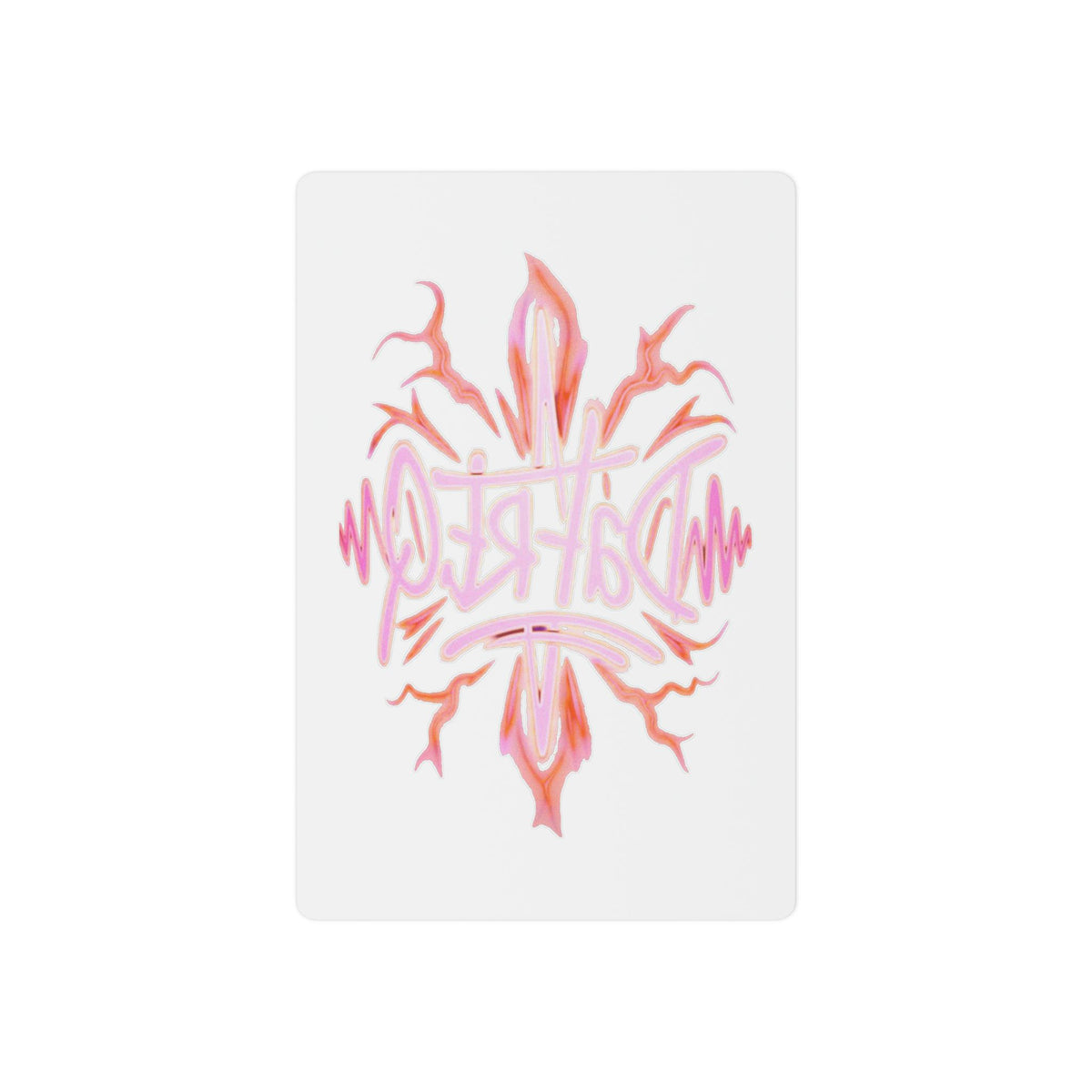 Electric Pink Flame Temporary Tattoo DaFREQs Hand Tattoo