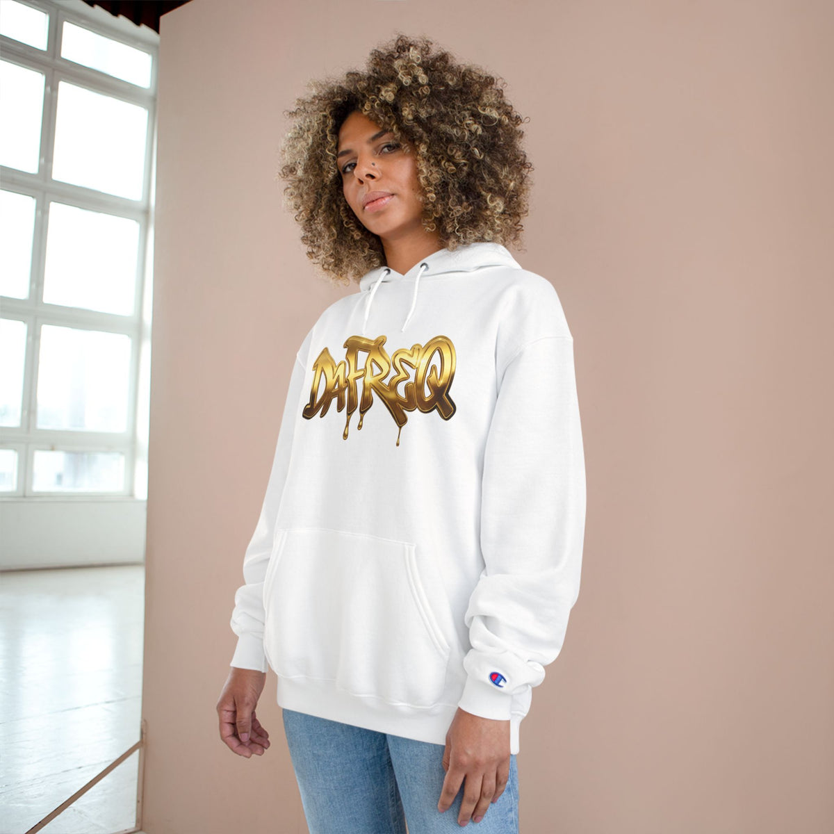 Graffiti Gold "DAFREQ" Hoodie
