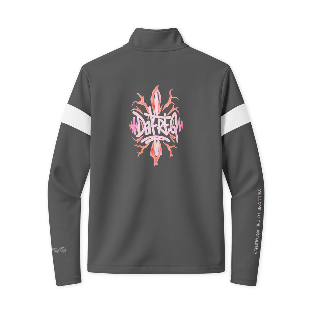Travel Full‑Zip Jacket DPG Athletic Zip-Up with White Stripe & DaFREQ Graphic