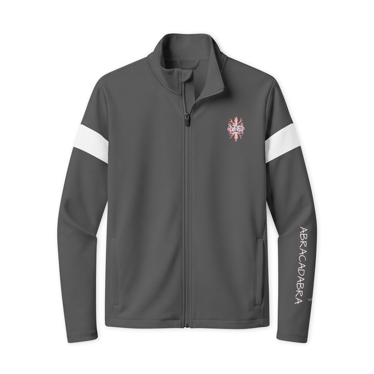 Travel Full‑Zip Jacket DPG Athletic Zip-Up with White Stripe & DaFREQ Graphic