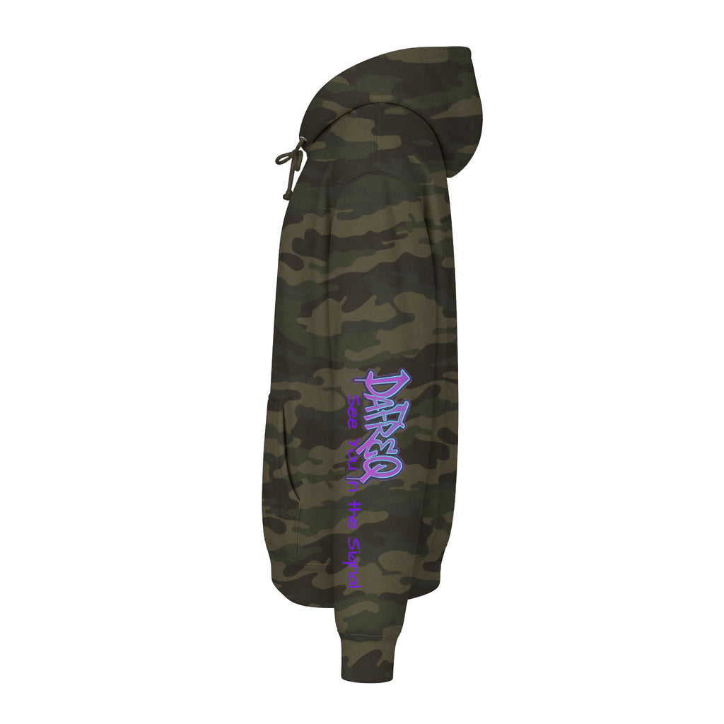 Blue DaFREQ Unisex Heavyweight Hooded Sweatshirt