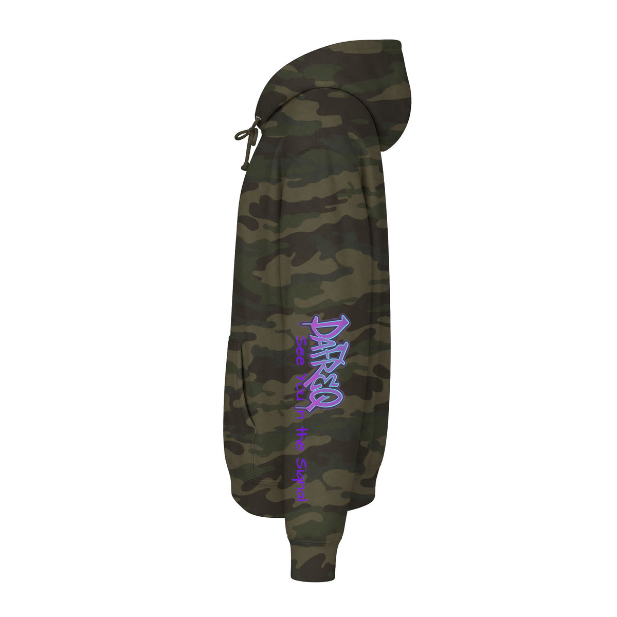 Blue DaFREQ Unisex Heavyweight Hooded Sweatshirt