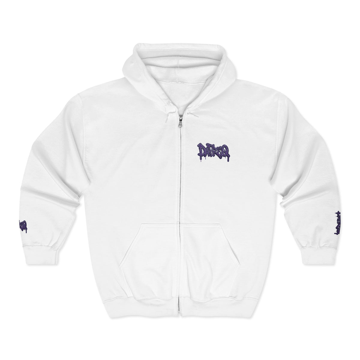 Zip Hoodie with embroidered DaFREQ Crest