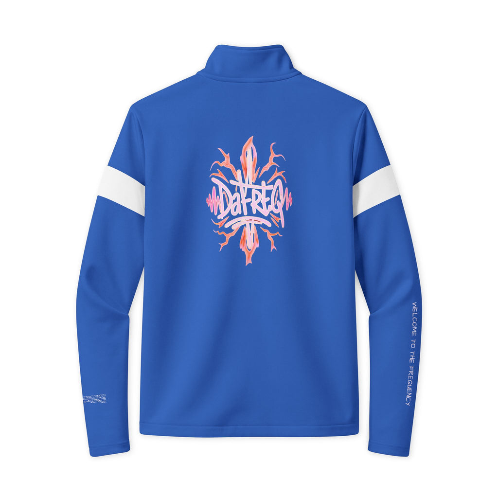 Travel Full‑Zip Jacket DPG Athletic Zip-Up with White Stripe & DaFREQ Graphic