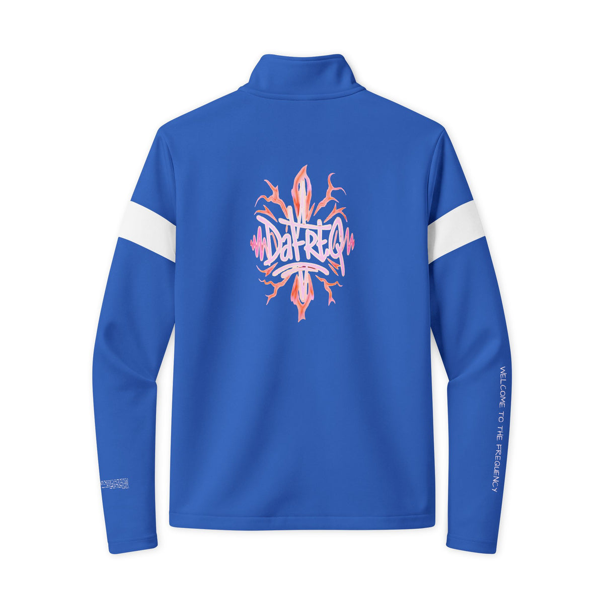 Travel Full‑Zip Jacket DPG Athletic Zip-Up with White Stripe & DaFREQ Graphic