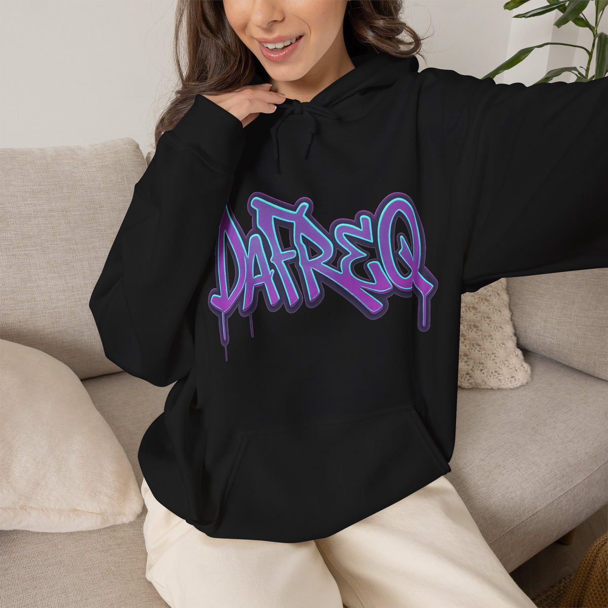 Graffiti 'DATREQ' Hoodie
