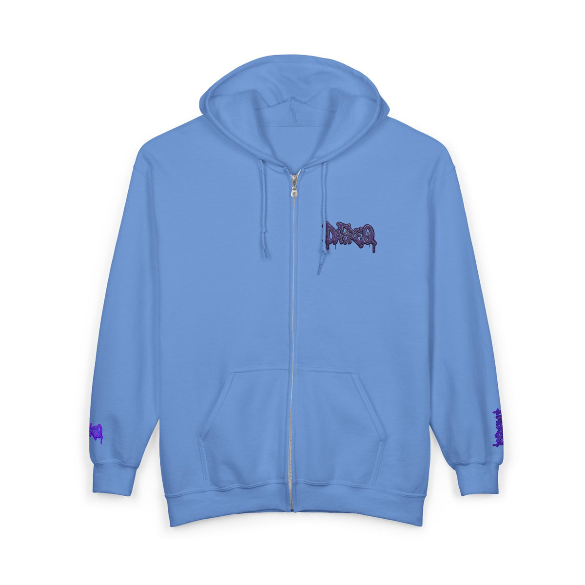 Zip Hoodie with embroidered DaFREQ Crest