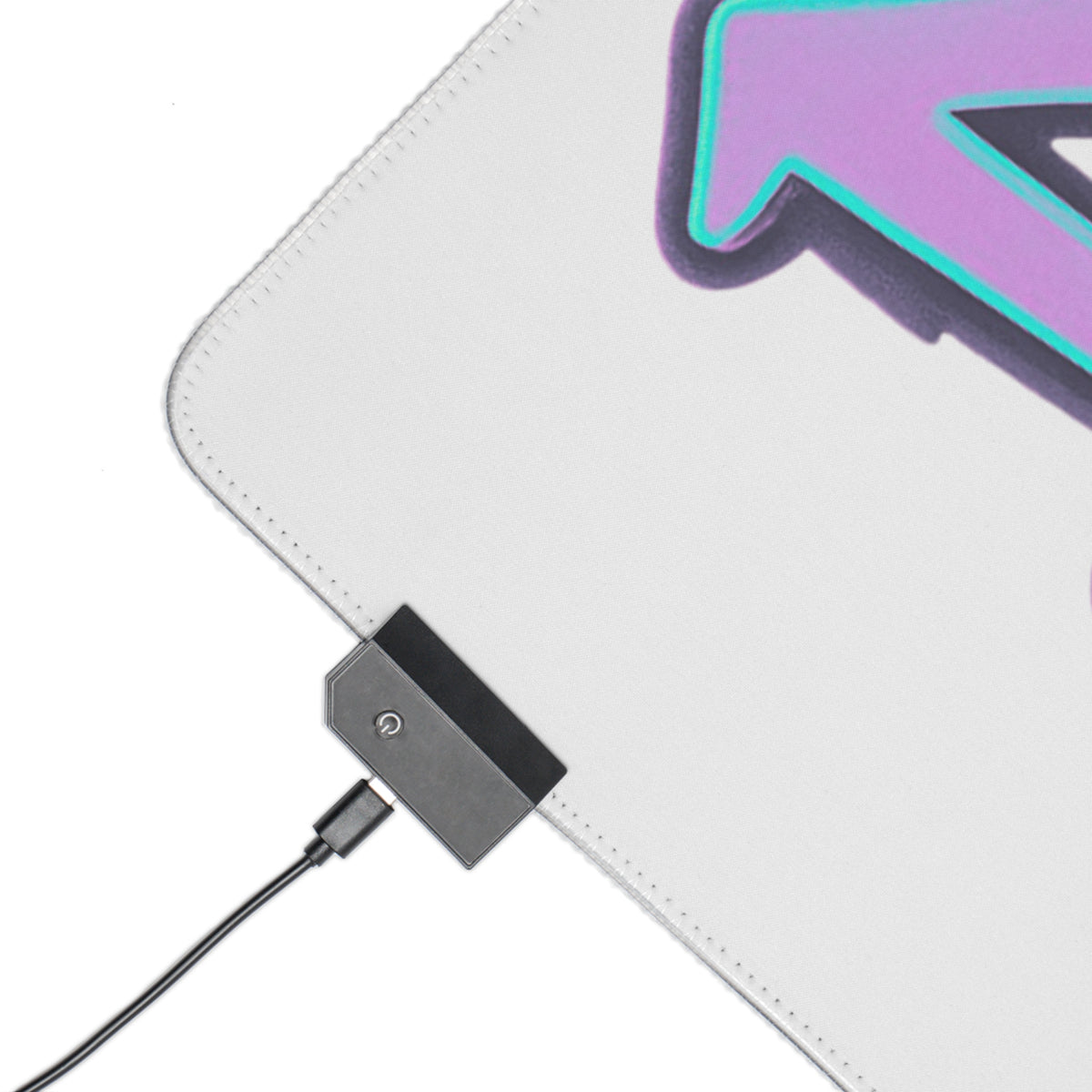 LED Gaming Mouse Pad Graffiti "DAFREQ" Extended Desk Mat for Studios