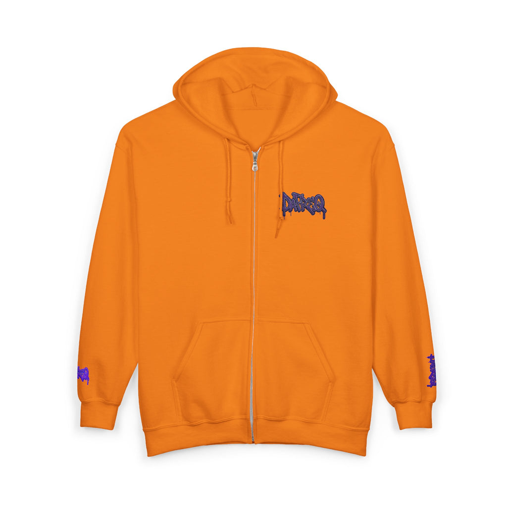 Zip Hoodie with embroidered DaFREQ Crest