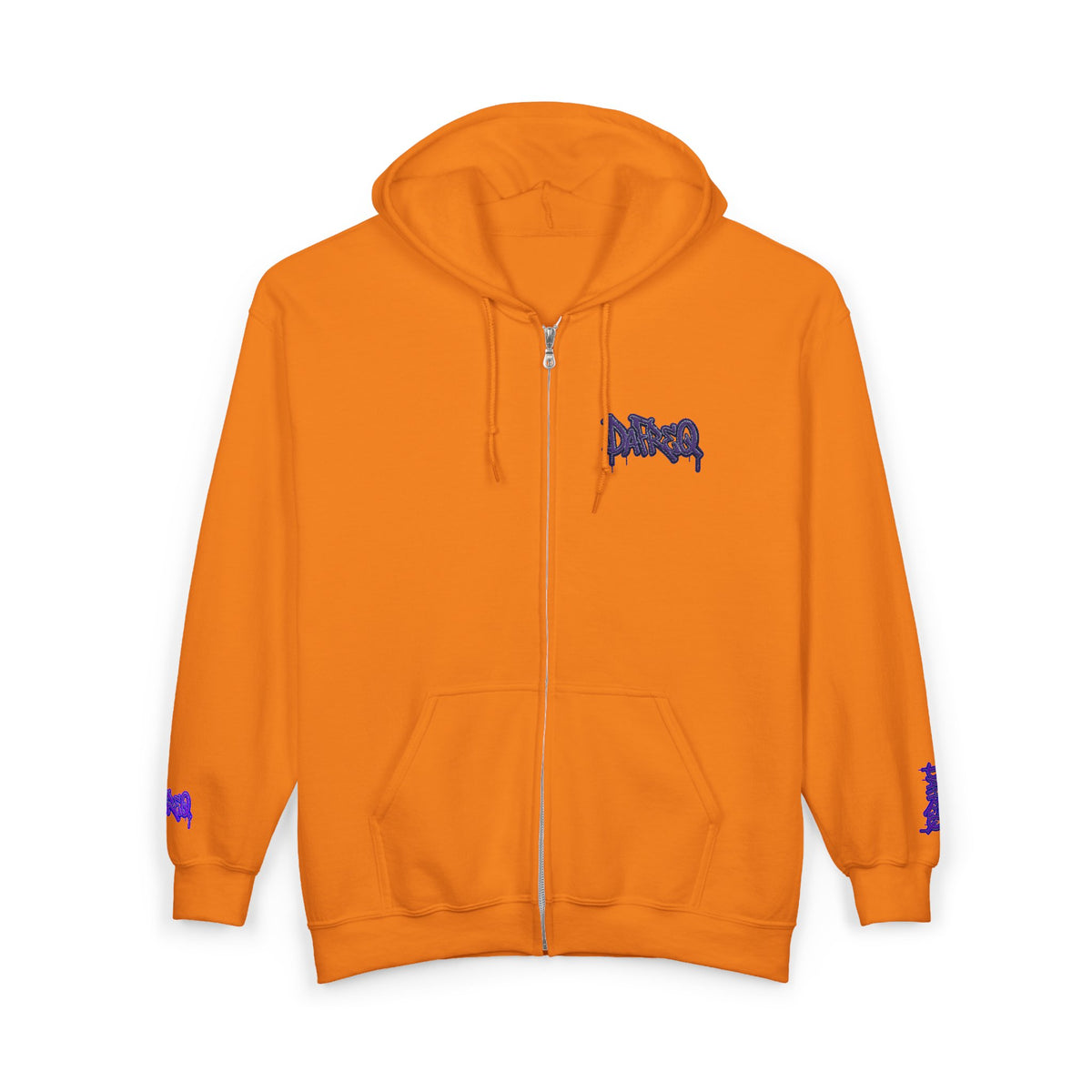 Zip Hoodie with embroidered DaFREQ Crest