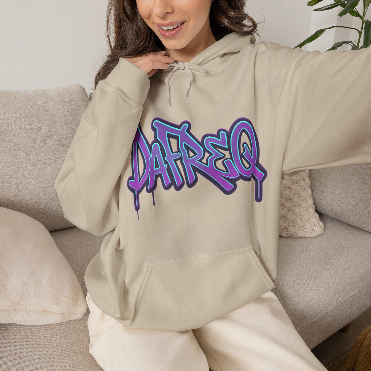 Graffiti 'DATREQ' Hoodie