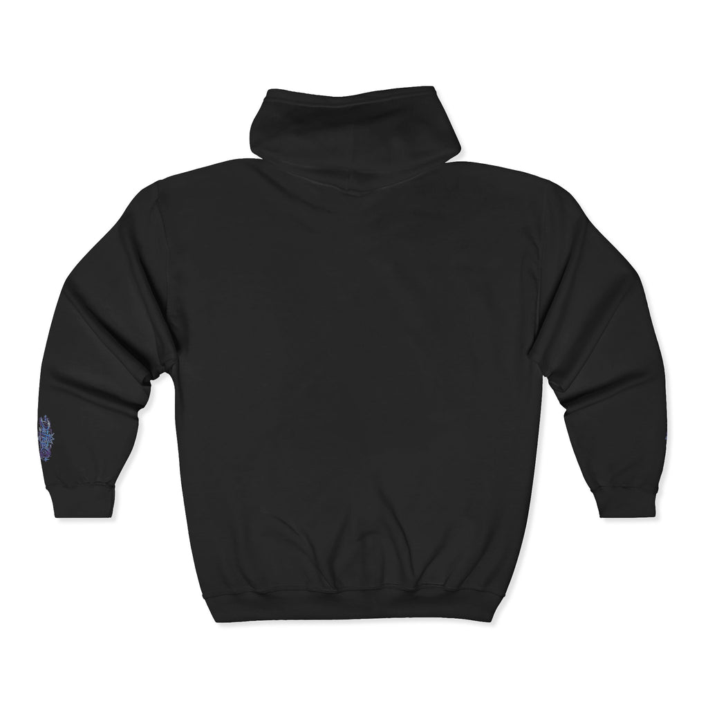 Zip Hoodie with Small DaFREQ Crest - Full-Zip Sweatshirt