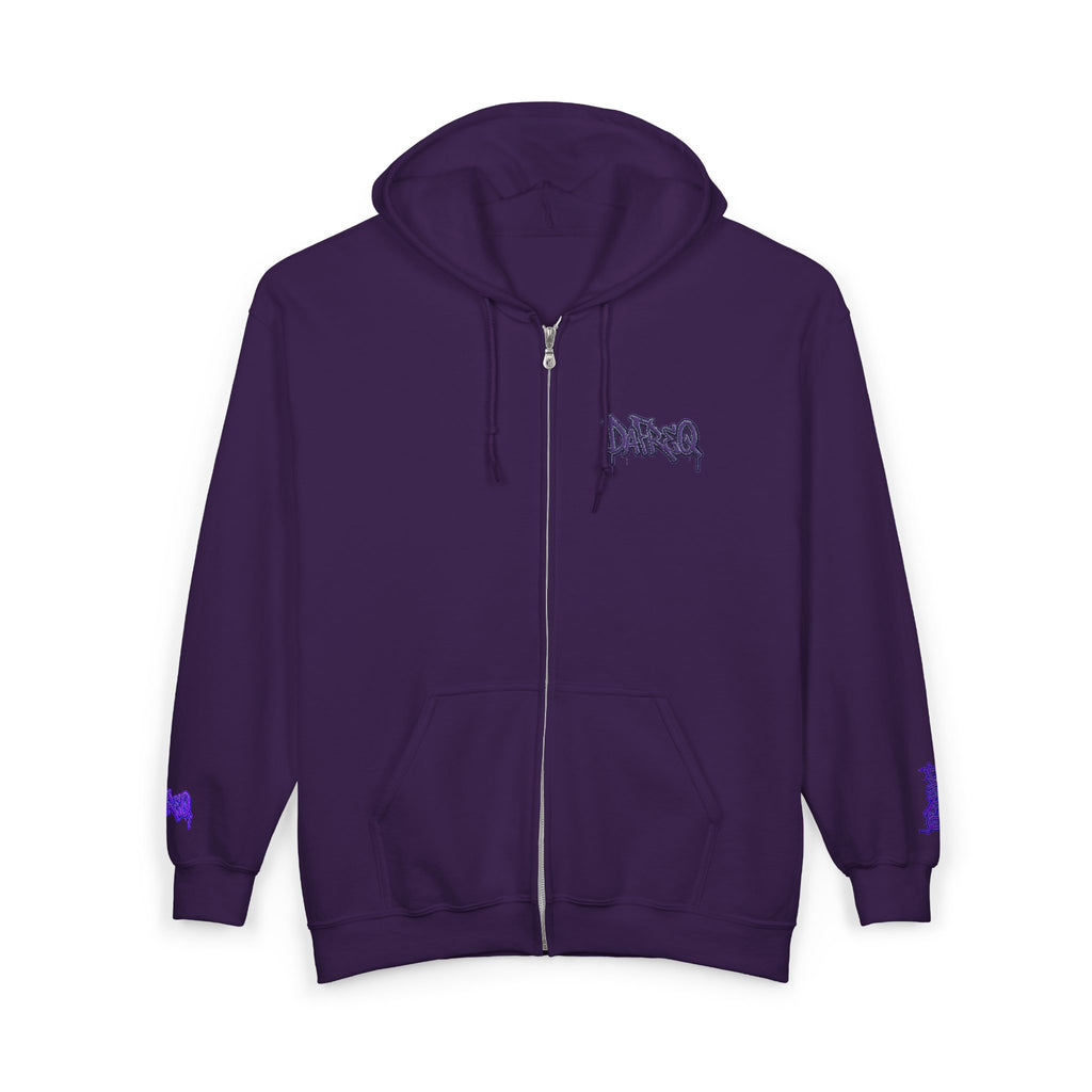 Zip Hoodie with embroidered DaFREQ Crest