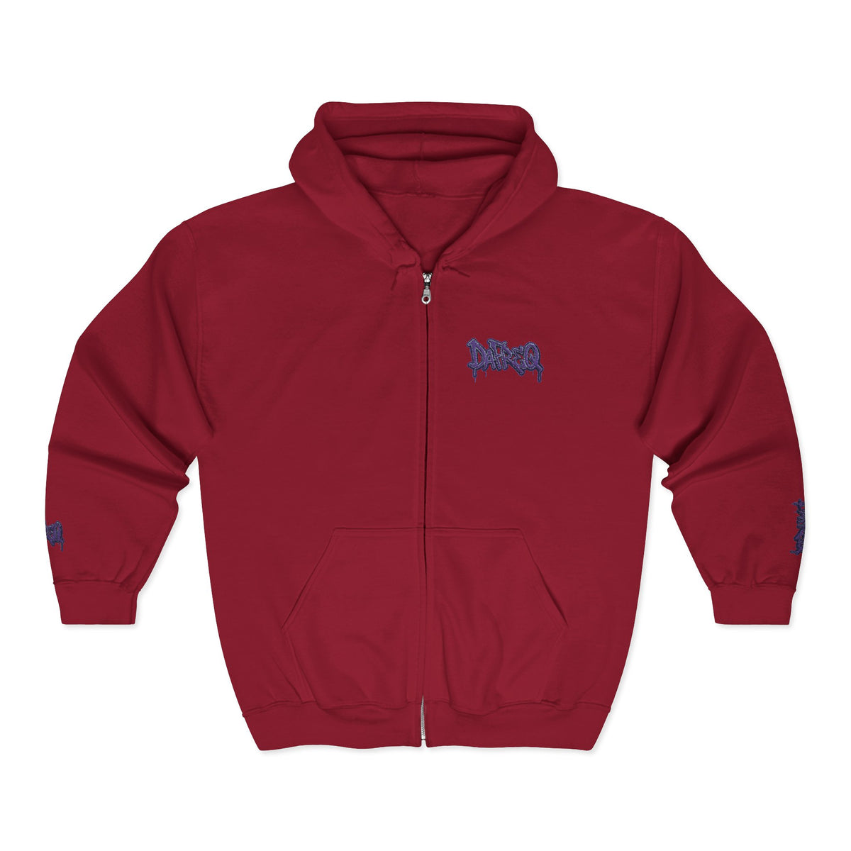 Zip Hoodie with embroidered DaFREQ Crest
