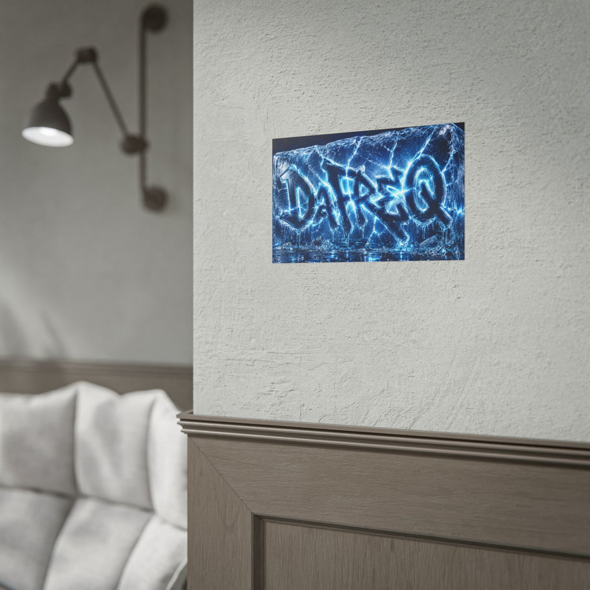 Rolled Poster — Iced Lightning Graffiti "DaFREQ" Art Print