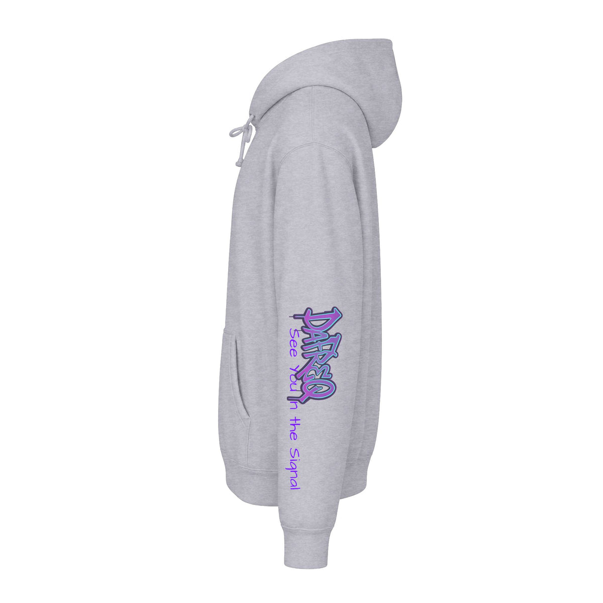 Blue DaFREQ Unisex Heavyweight Hooded Sweatshirt
