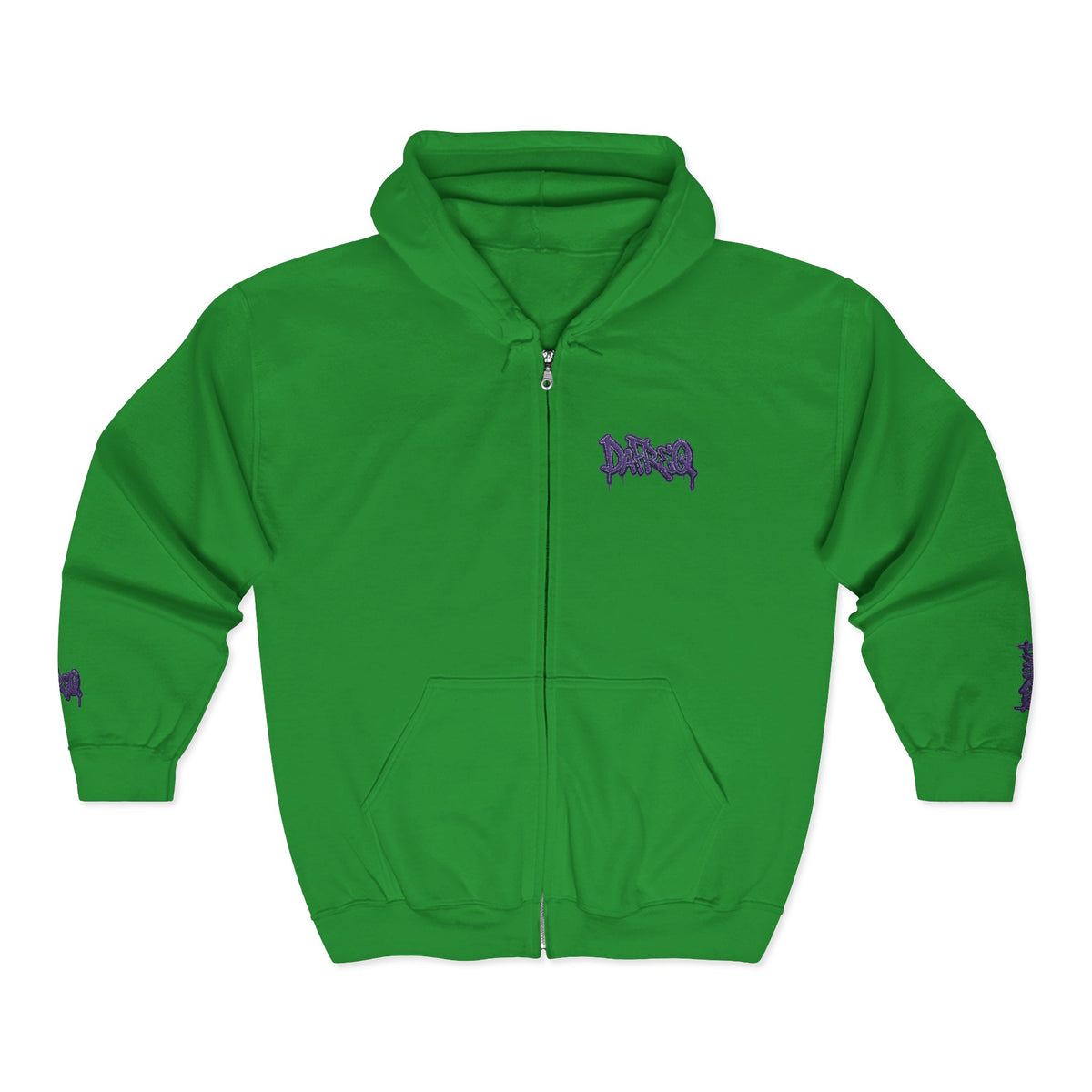 Zip Hoodie with embroidered DaFREQ Crest