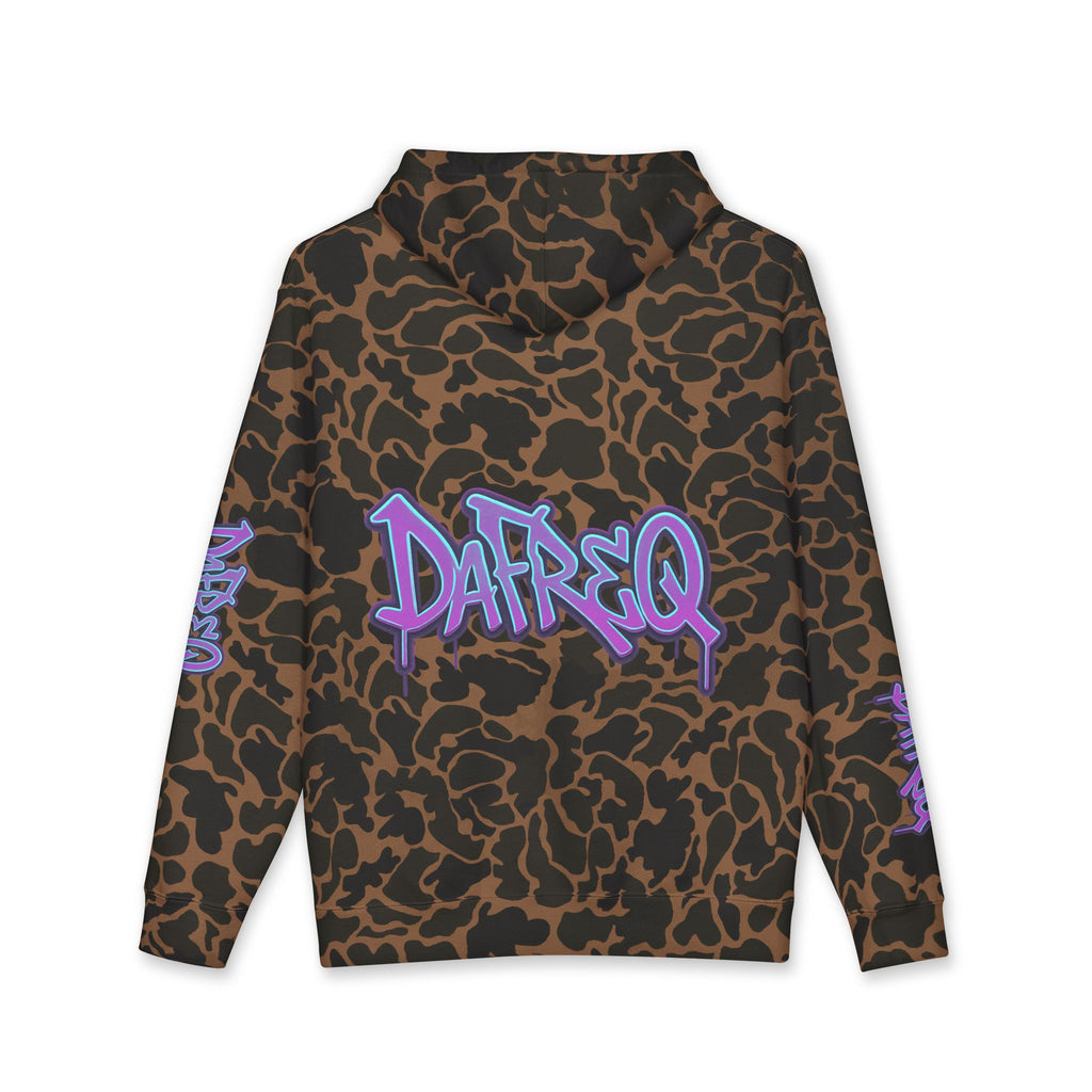 Blue DaFREQ Unisex Heavyweight Hooded Sweatshirt