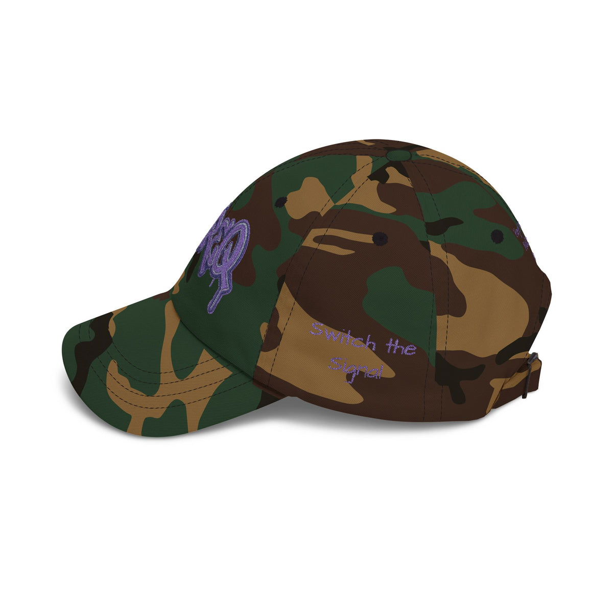 Baseball Cap — Purple Graffiti "DaFREQ" Embroidered Hat - DPG
