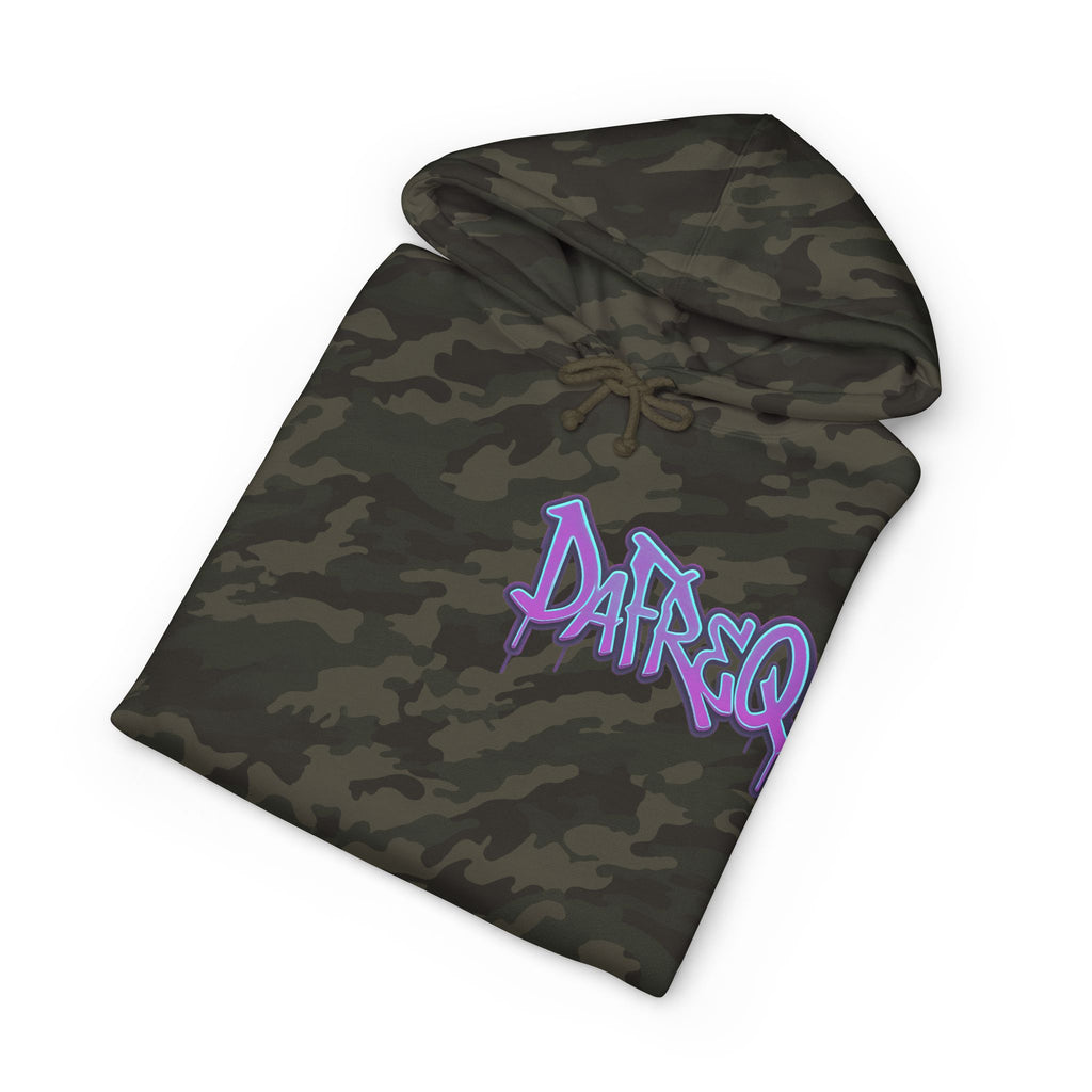 Blue DaFREQ Unisex Heavyweight Hooded Sweatshirt