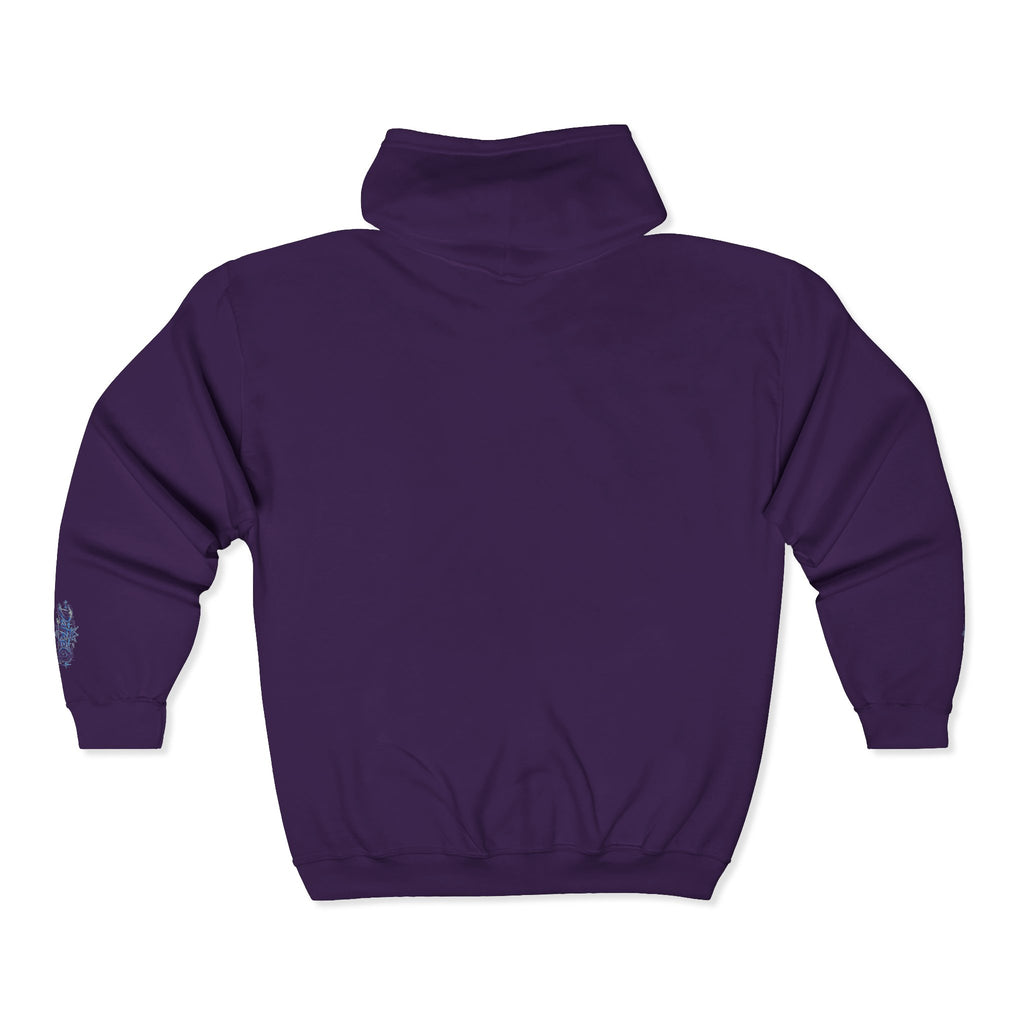Zip Hoodie with Small DaFREQ Crest - Full-Zip Sweatshirt