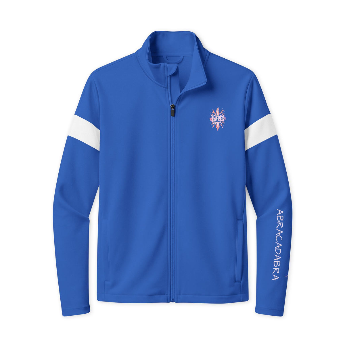 Travel Full‑Zip Jacket DPG Athletic Zip-Up with White Stripe & DaFREQ Graphic
