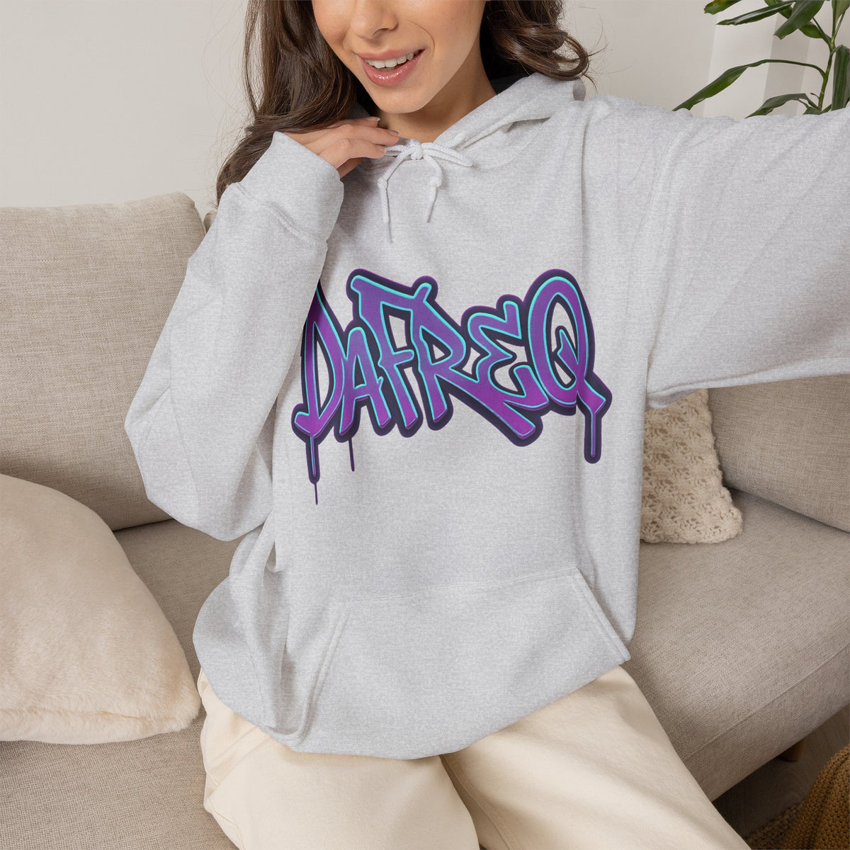 Graffiti 'DATREQ' Hoodie