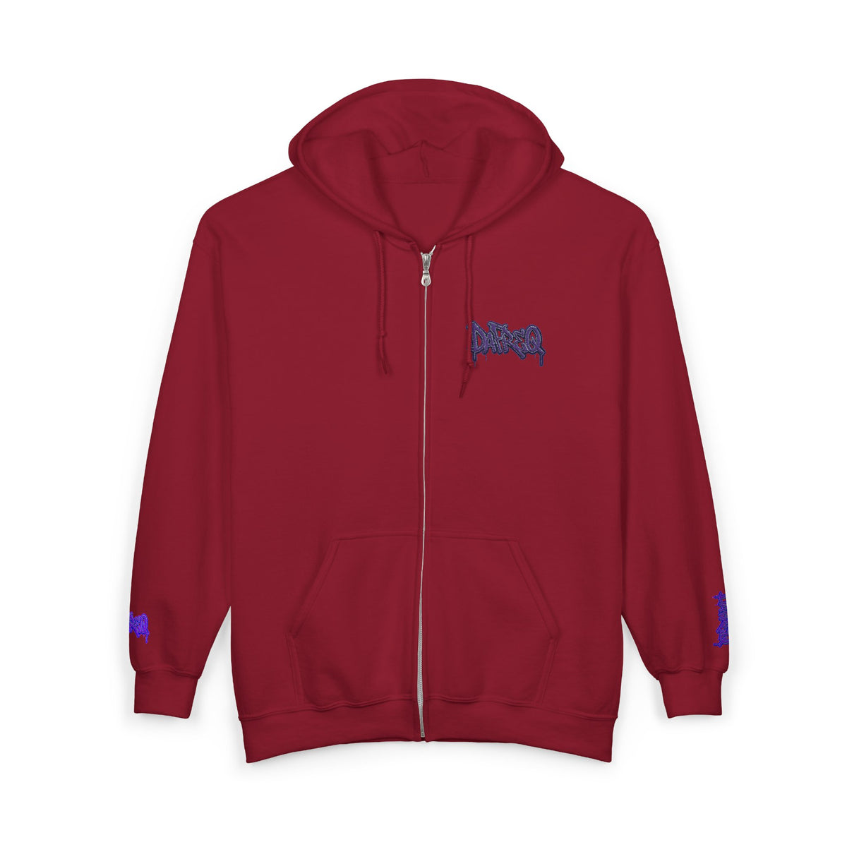 Zip Hoodie with embroidered DaFREQ Crest