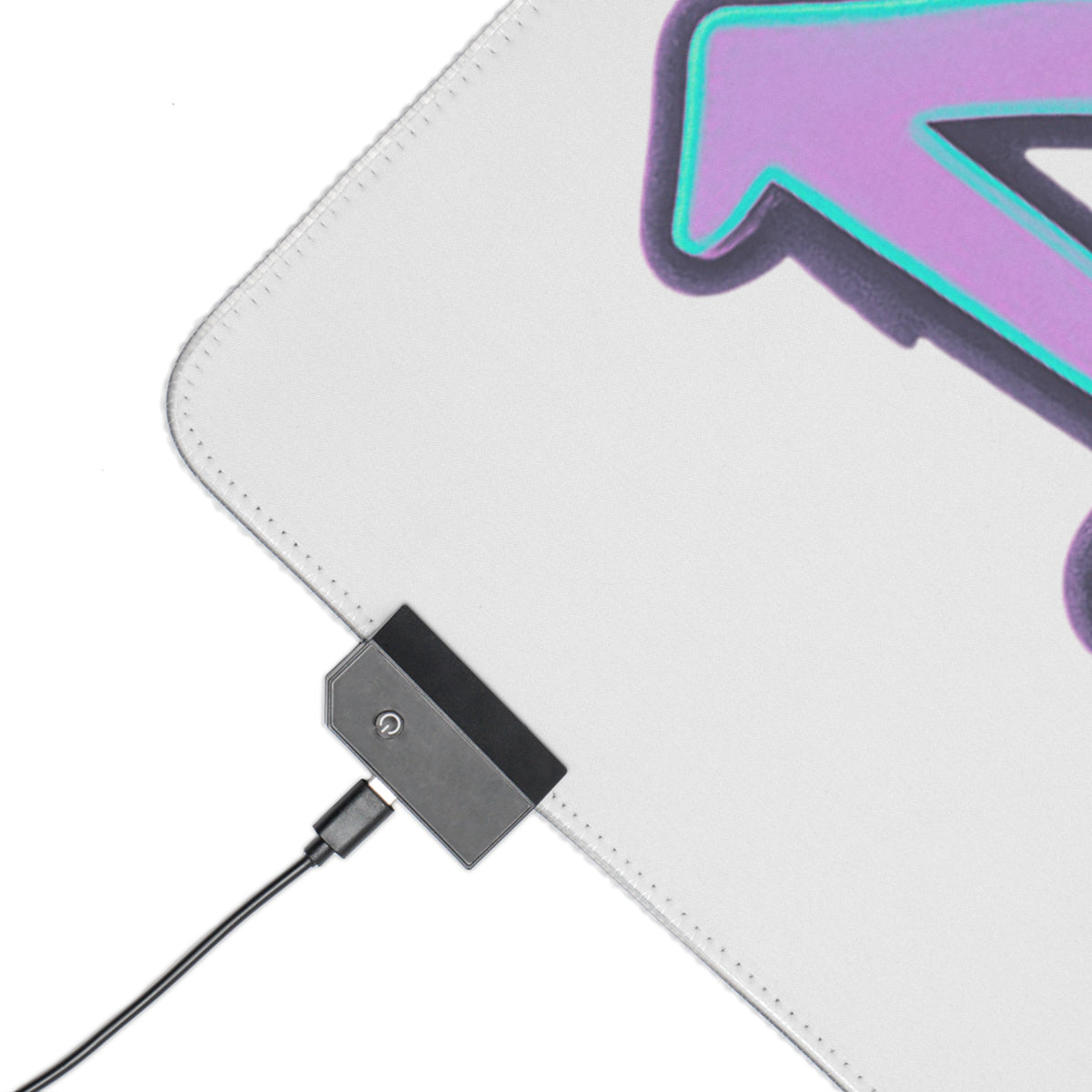 LED Gaming Mouse Pad Graffiti "DAFREQ" Extended Desk Mat for Studios
