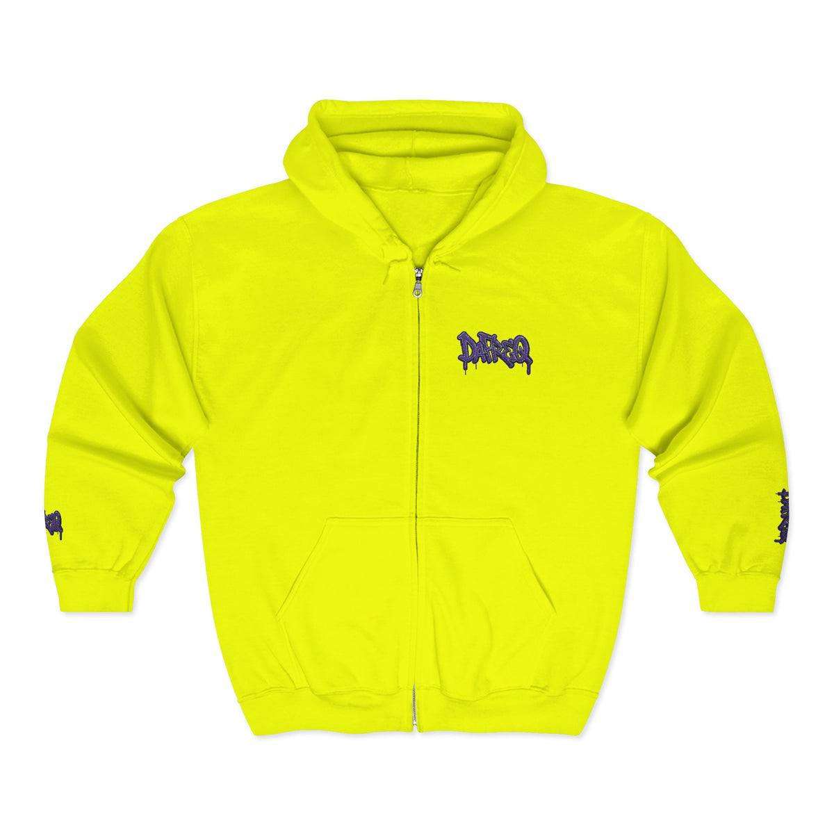 Zip Hoodie with embroidered DaFREQ Crest
