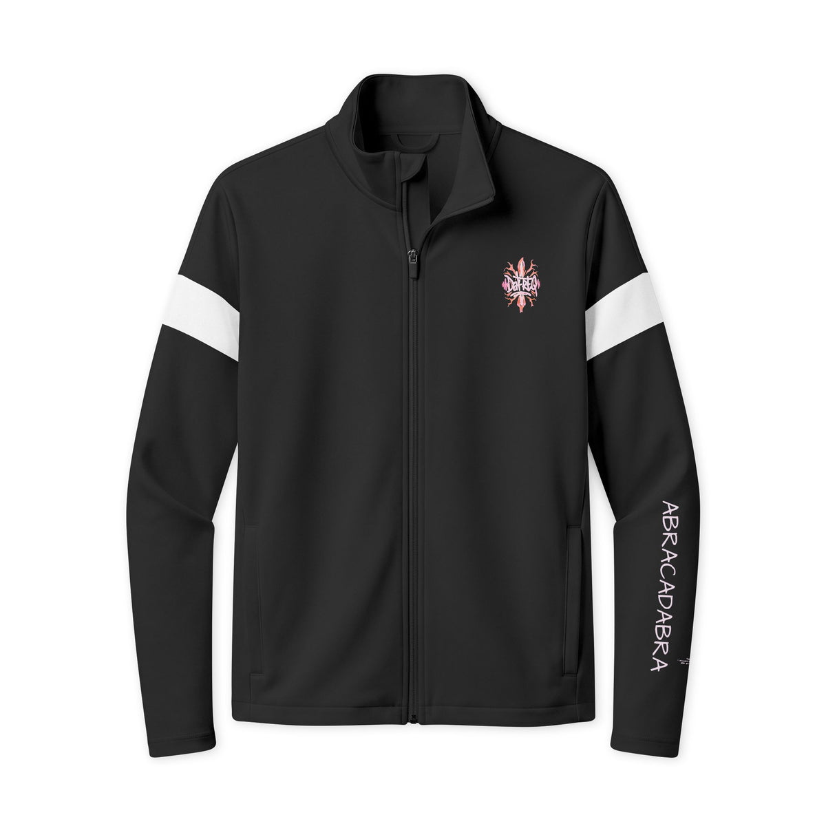 Travel Full‑Zip Jacket DPG Athletic Zip-Up with White Stripe & DaFREQ Graphic