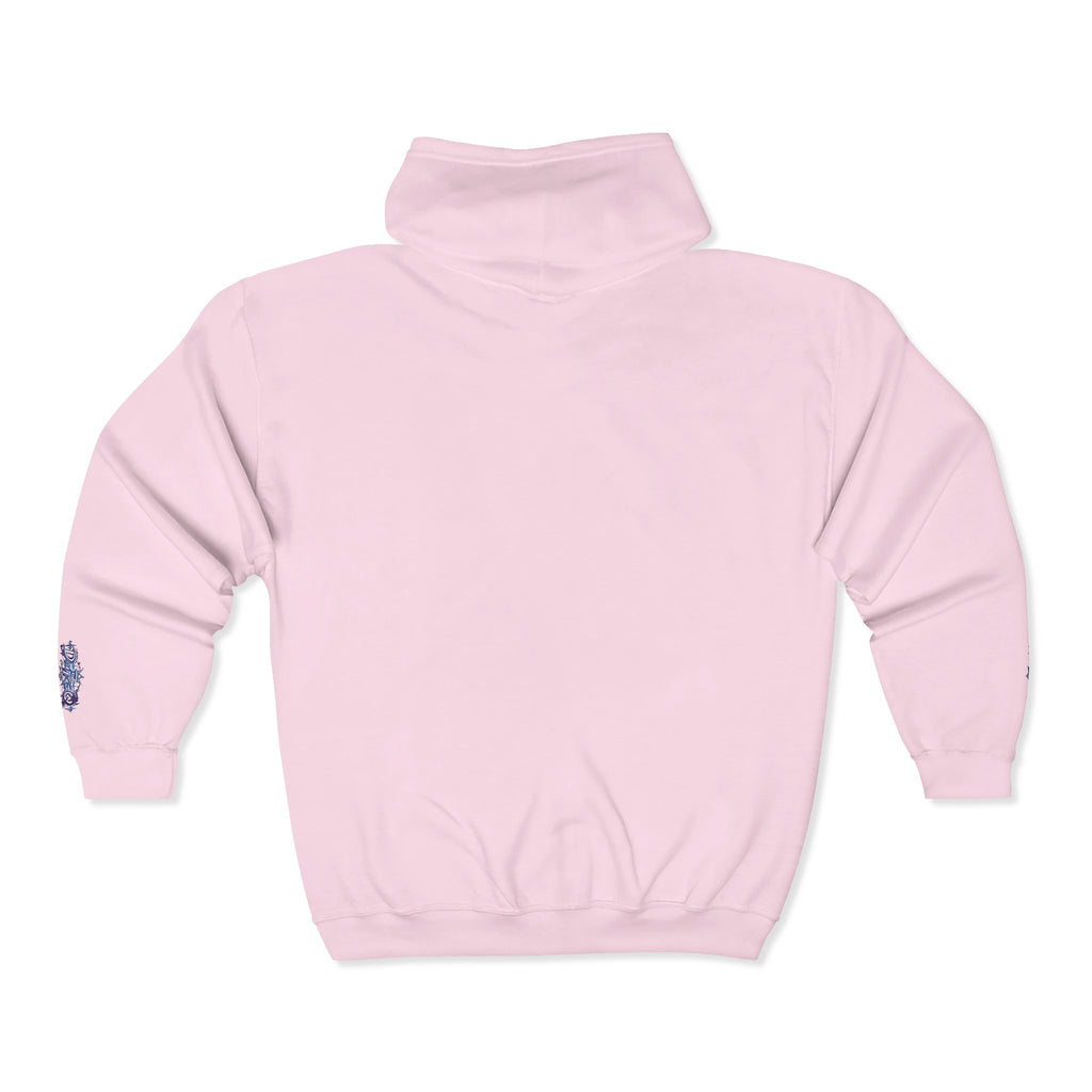 Zip Hoodie with Small DaFREQ Crest - Full-Zip Sweatshirt