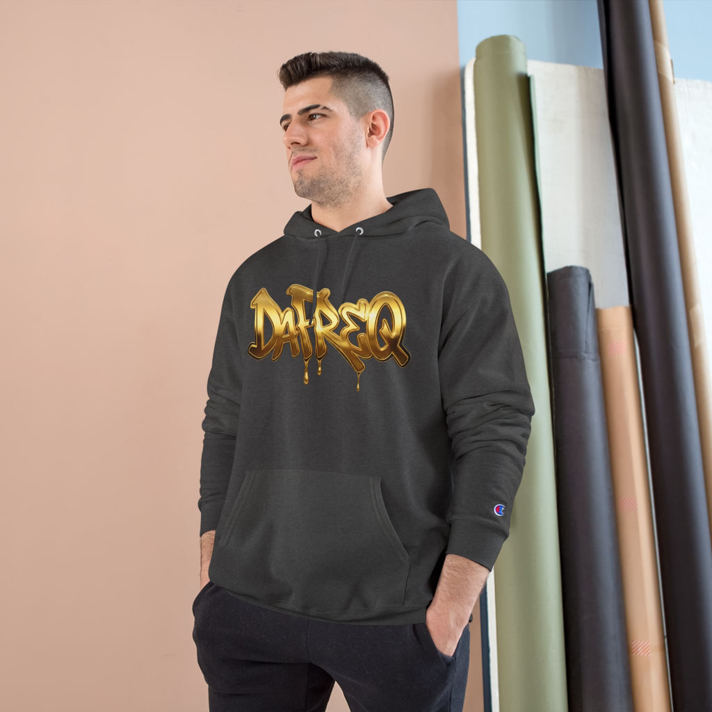 Graffiti Gold "DAFREQ" Hoodie