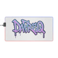 LED Gaming Mouse Pad Graffiti "DAFREQ" Extended Desk Mat for Studios