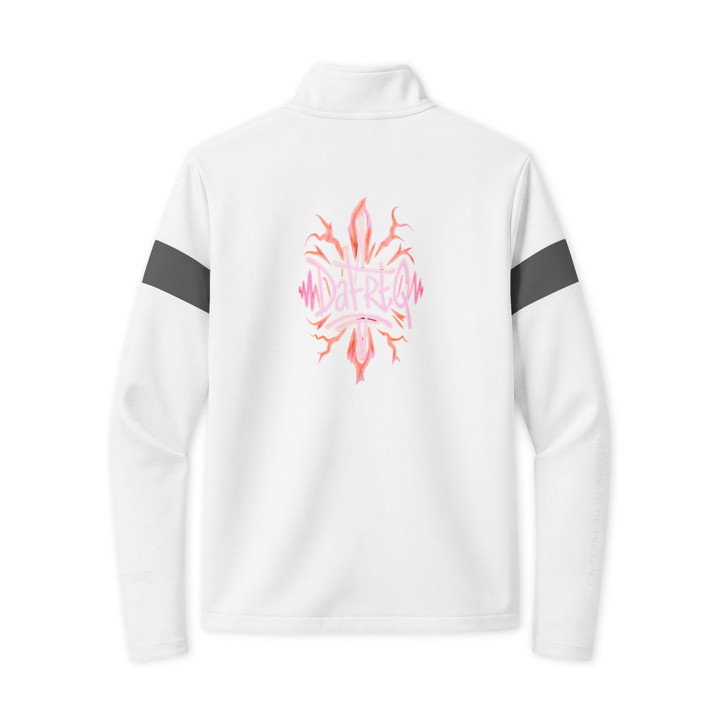 Travel Full‑Zip Jacket DPG Athletic Zip-Up with White Stripe & DaFREQ Graphic