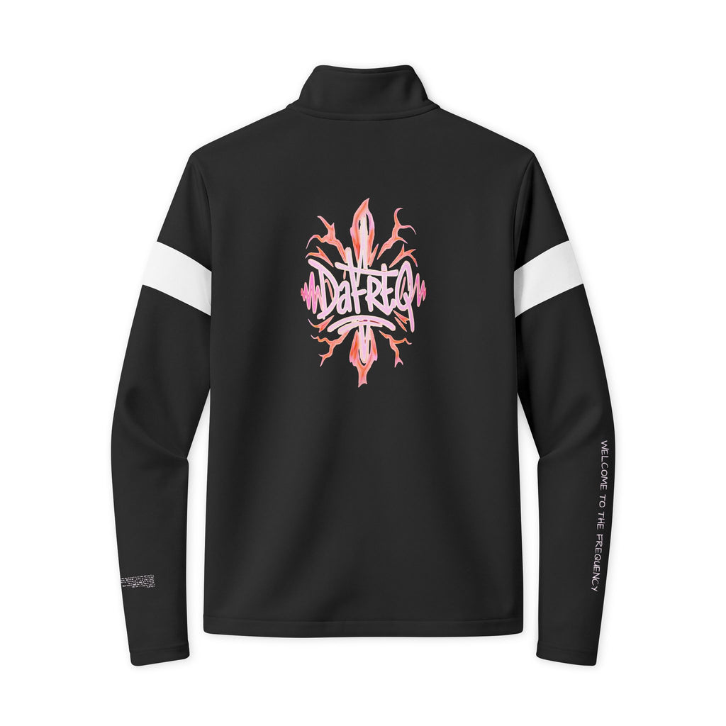 Travel Full‑Zip Jacket DPG Athletic Zip-Up with White Stripe & DaFREQ Graphic
