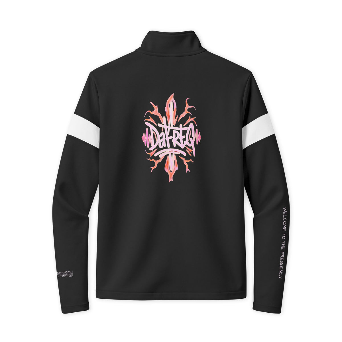 Travel Full‑Zip Jacket DPG Athletic Zip-Up with White Stripe & DaFREQ Graphic