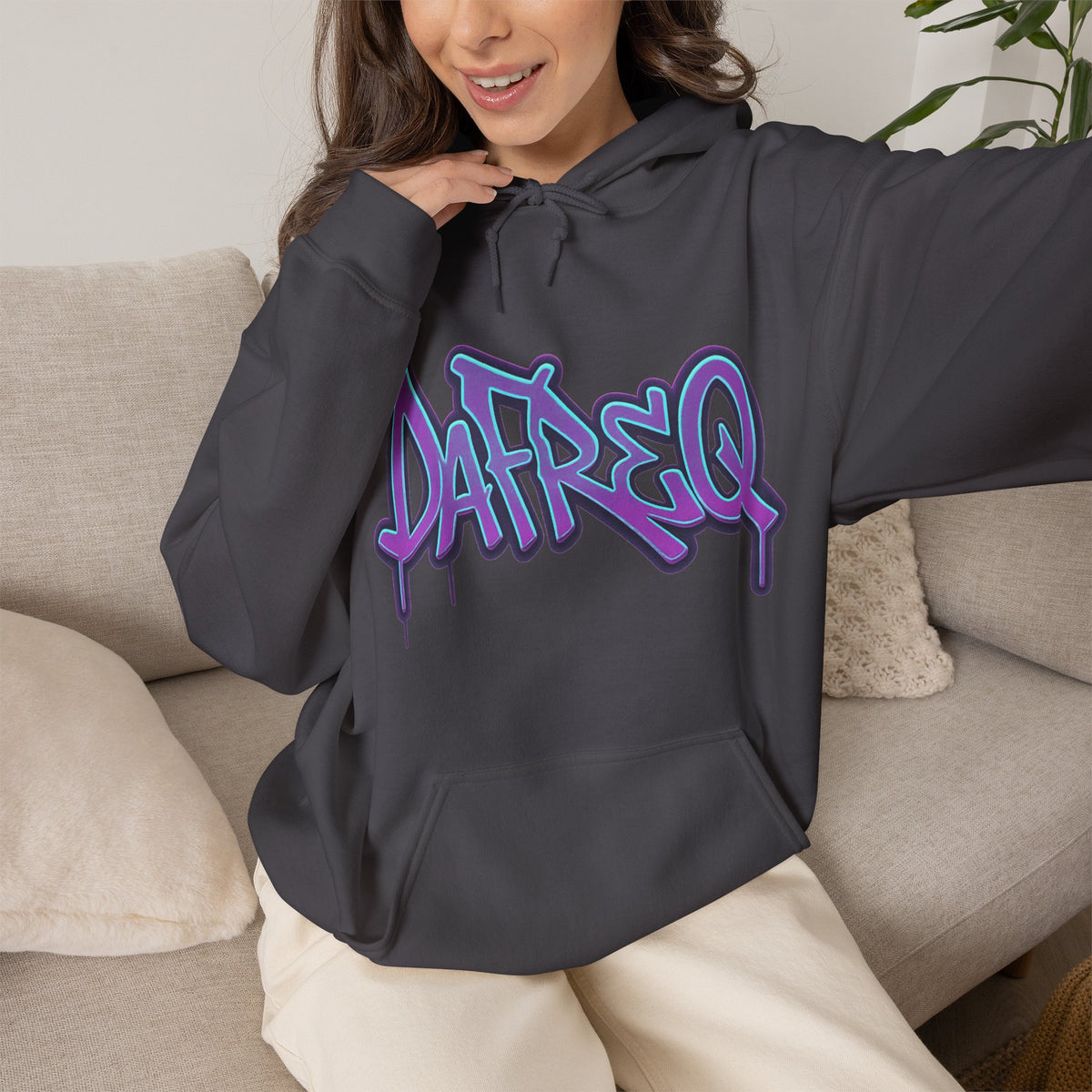 Graffiti 'DATREQ' Hoodie