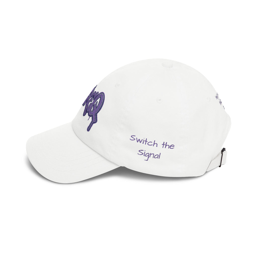 Baseball Cap — Purple Graffiti "DaFREQ" Embroidered Hat - DPG