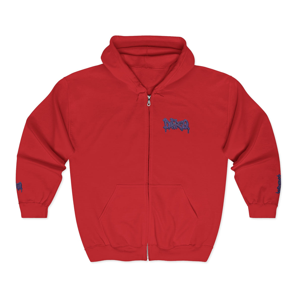 Zip Hoodie with embroidered DaFREQ Crest